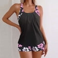 thumbnail image 2 of JAKANYQ Women Retro Sexy High Waisted Bathing Suit Racerback Bikini Swimsuits Unique Back Design Swimsuit, S, 2 of 9
