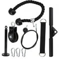 thumbnail image 3 of DIY Pulley Rope Exercise Forearm Wrist Roller Trainer, Portable Arm Strength Training Exerciser, For Strength Training Fitness Home Gym, 3 of 8