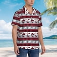 thumbnail image 5 of Goofa Buffalo Plaid Forest Hawaiian Shirt for Men, Unisex Summer Beach Casual Short Sleeve Button Down Shirts,Aloha Tropical Floral print shirt-3X-Large, 5 of 9