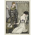 thumbnail image 2 of Fernand Siméon 12x14 Black Ornate Wood Framed Double Matted Museum Art Print Titled: The Surprise Letter (1920), 2 of 5