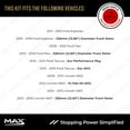 thumbnail image 3 of MAX Advanced Brakes - Front Brake Kit For 2011-2019 Ford Explorer (325mm Dia Front Rotor)| Carbon Ceramic Brake Pad and Rotor Kit| Drilled Slotted Brake Rotors, 3 of 10