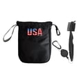 thumbnail image 2 of Bolsa de bolsa para golf con cepillo para golf, de mano con cremallera de pelota para golf para accesorios para golf professional tees Tools Balls Wallet EE.UU DYNWAVEMX Bolsa de pelota de golf, 2 of 8