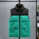 thumbnail image 4 of Chaleco de Algodón Chaleco Cálido Engrosado de Otoño e Invierno para Hombres Costuras de Moda para Hombres Uso Exterior Chaleco con Hombros Superiores de Todo Fósforo Chaleco para Hombres, 4 of 5
