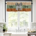thumbnail image 5 of Home Sweet Home Valances for Windows Plaid Bow Rod Pocket Curtain Valance Window Treatment Short Curtains for Kitchen Living Room, 60"x14", 5 of 5