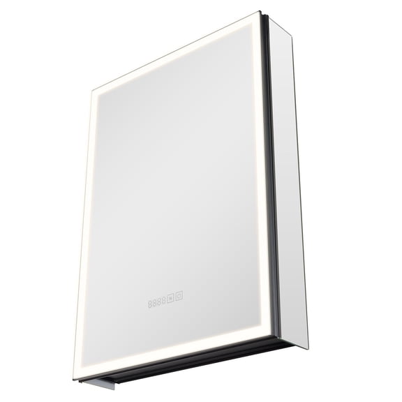 Sensor LED Bathroom Medicine Cabinet with Mirror, 20x28 Inch Wall Mount or Recessed, Dimmable Lights, Defogger&Adjustable Shelves for Storage