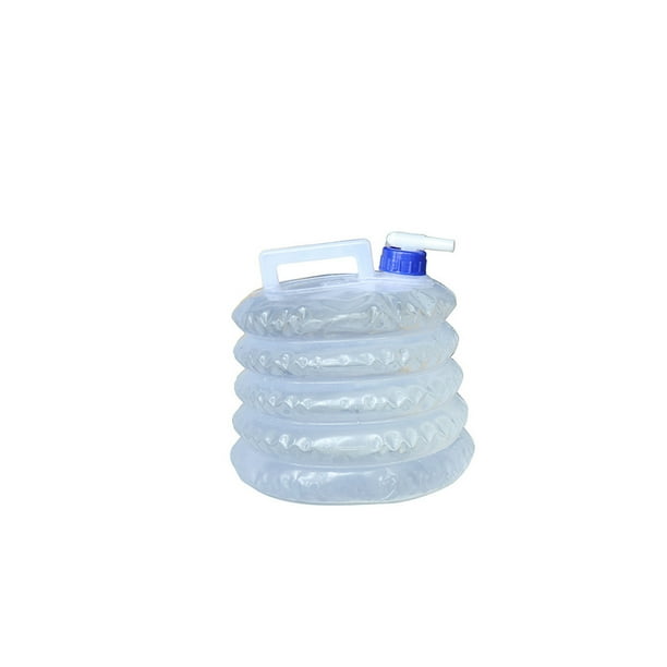 Wosthever Bolsa de agua al aire libre plegable senderismo Camping contenedor portátil supervivencia emergencia telescópico cubo portador 15L Kits de desorden para acampar 5L