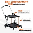 thumbnail image 4 of GloryStar Chariot de Magasinage Mobile Pliant avec Roues, Conception Pliable Polyvalente avec Porte de Rangement, Chariot Pratique pour Magasinage, Rangement et Usage Quotidien Polyvalent, 4 of 7