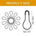 thumbnail image 2 of Unique Bargains 100 Pcs Calabash Shape Black Metal Pins for Crochet, Knitting, DIY Crafts, Size: 0.8 x 0.4 inch, 2 of 8