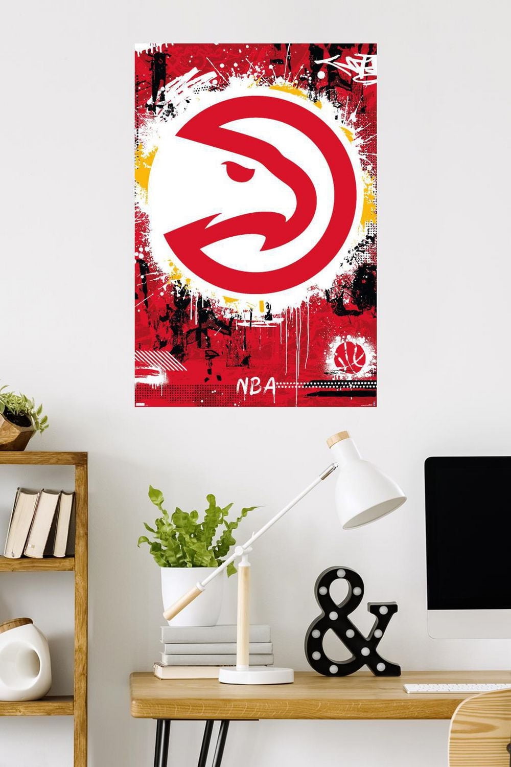 NBA Atlanta Hawks - Maximalist Logo 23 Wall Poster, 22.375" x 34"