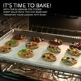 Stock Your Home Large Throw Away Nonstick Aluminum Cookie Sheet Baking
