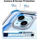 thumbnail image 4 of Mkeke Funda transparente para iPhone 15, [no amarillenta] [Protección contra caídas de grado militar] Funda para teléfono Apple iPhone 15 con parachoques a prueba de golpes 2023 - Negro transparente, 4 of 4