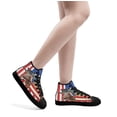 thumbnail image 6 of Barrel Racing Barrel Racing American flag High Top Canvas Shoes Sneakers Black Size 8.5, 6 of 7