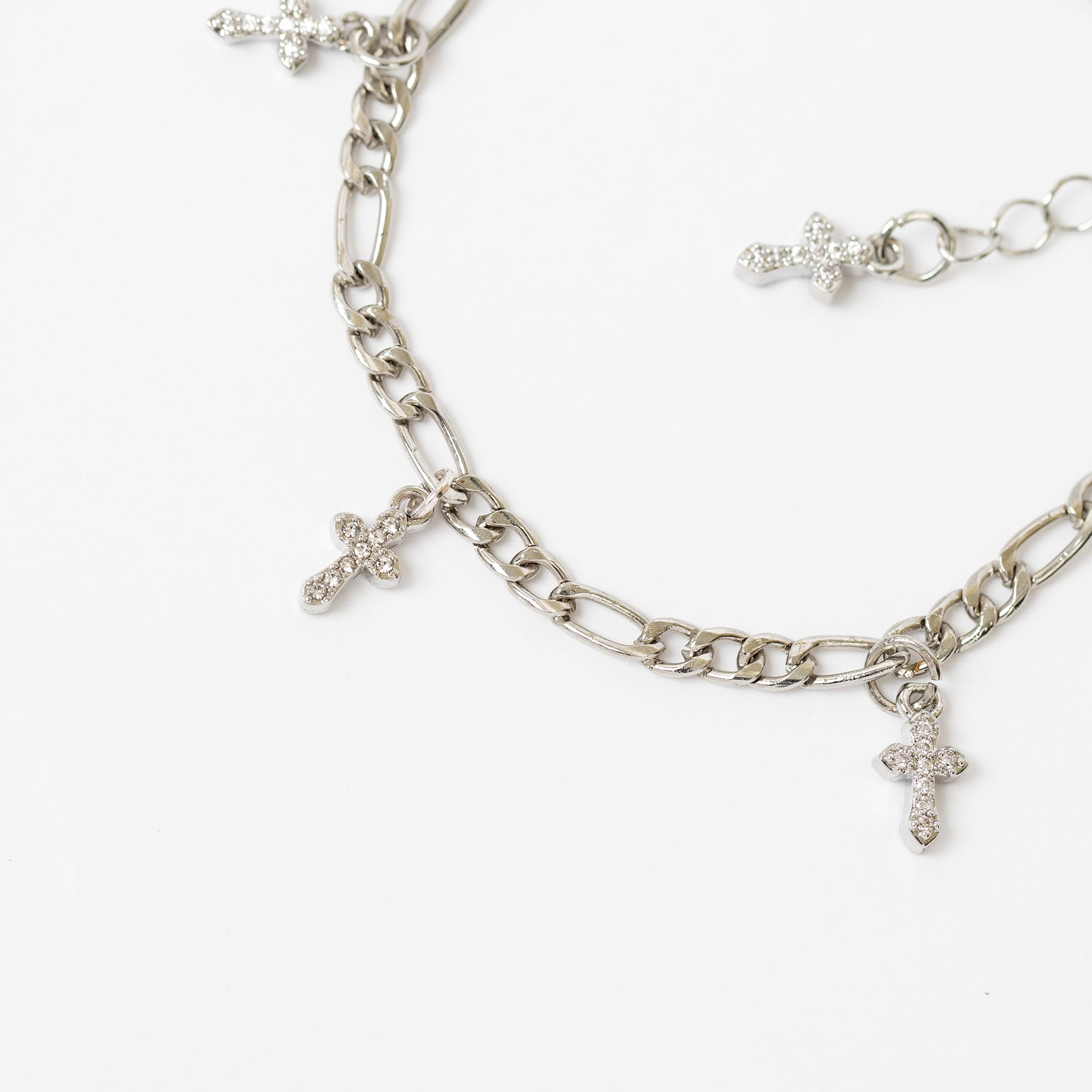 CousinDIY Charm Small Crosses, 8 Pieces, Gold and Silver