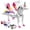 U-Pink, variant on PayUSD 2-in-1 Collision Transformation Dinosaur Toy Cars Magnetic Convertible Dinosaur Toys for Kids 3-12 Perfect Christmas Birthday Gift for Boys