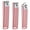 Girly pink, variant on FACEGA 3Pcs Nail Clippers for Women,Carbon Steel Finger Nail Clippers Adult,Splash-Proof Design Solid Build Ingrown Toenail Clippers,Mix1