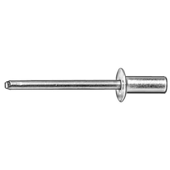 Auveco # 17415 Closed End Rivet 3/16" Diameter 1/8"-1/4" Grip Aluminum And Steel. Qty 50.
