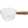 thumbnail image 1 of Vasija de Leche de Vidrio con Manejar de Madera 400Ml Olla para Ensalada Fideos Estufa de Gas Utensilios de Cocina, 1 of 1