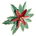 thumbnail image 5 of Northlight 14" Small Green and Red Metal Poinsettia Christmas Wall Hanging, 5 of 5
