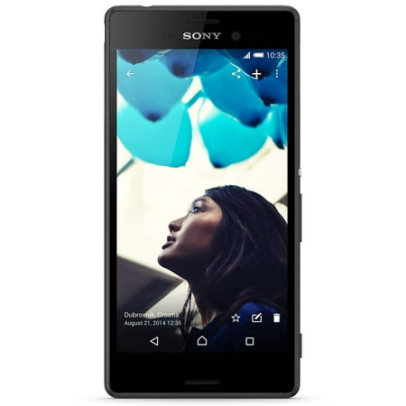 Sony Xperia M4 Aqua E2306 16GB Unlocked GSM 4G LTE Phone with 13MP Camera - Black (Used)