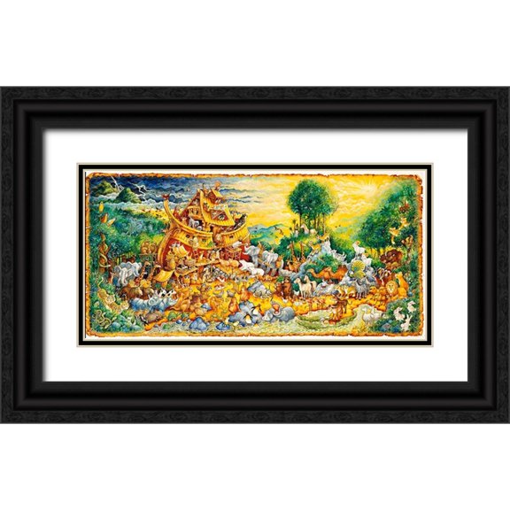 Bell, Bill 14x9 Black Ornate Wood Framed with Double Matting Museum Art Print Titled - Moving Day