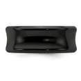 thumbnail image 3 of Edward Mirell Titanium Black Ti Polished Concave 9mm Band, 3 of 7