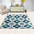 thumbnail image 2 of Yayeee Area Rugs for Living Room 6.7'x4.8' Non Slip Washable Bedroom Floor Carpet, Blue Mosaic Pattern, 2 of 5