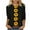Black Tops for Women_k, variant on Casual Floral Printed 3/4 Length Sleeve Summer Fall Shirts Crewneck Business Work Blouses Dressy Tunic Tops Basic Tees 2025 Clothes for Women Yellow XL
