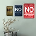 thumbnail image 4 of Portrait Round What Part of No Soliciting Do You Not Understand Sign (Lt Gray) - Small, 4 of 7