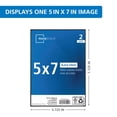 thumbnail image 5 of Mainstays 5x7 Picture Frame Black Front Loading Wall or Tabletop Photo Frame, Set of 2, 5 of 7