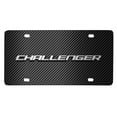 thumbnail image 2 of Dodge Challenger 3D Logo Black Carbon Fiber Patten Steel License Plate, 2 of 5