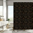 thumbnail image 6 of Boho Floral Shower Curtain, Botanical Fall Seasonal Dark Cottagecore Decor, Aesthetic Bath Decor, Housewarming Gift, Printed Design Shower Curtain, 6 of 7