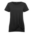 thumbnail image 6 of Mittory Women's Tops Short Sleeve Twist Knotted T Shirts Summer Blouse Tunic Tops, 6 of 7