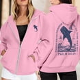thumbnail image 3 of Cute Christian Hoodies for Women Long Sleeve Loose Bible Verse Graphic Hooded Sweatshirt with Pockets Y2k Zip Up Jacket, 3 of 7