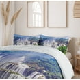thumbnail image 6 of Ambesonne Exotic Duvet Cover Set, Waterfall Tropical Plant, 2-Calking, Forest Green Pale Blue, 6 of 7