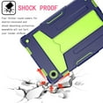 thumbnail image 4 of for Samsung Galaxy Tab A8 10.5 inch (2022) SM-X200/X205/X207 Case with Pencil Holder & Kickstand, Shockproof Drop Proof Kids Friendly Rugged Full Body Protective Cover, Navy+Green, 4 of 4