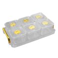 thumbnail image 4 of simhoa Divided Fruit Snacks Serving Platter with Lids Seasoning Jar for Kitchen Nut Clear, 4 of 8