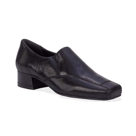 Ros Hommerson Eagan Women's Loafer Slip-on Shoes In Black Patent