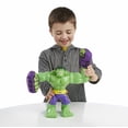 thumbnail image 4 of Playskool Heroes Marvel Super Hero Adventures Smash Action Hulk Figure, 4 of 4