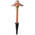thumbnail image 2 of VOLT Flat Hat 12V Copper Mini Path Light (7" Shade, 13" Tall) with LED Bulb, 2 of 7