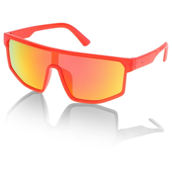 Unique Bargains 1 Pc Motorcycle Riding Goggles Cycling Sunglasses Red Lens Red Frame