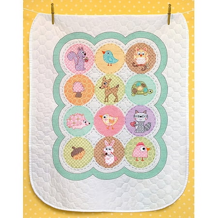 Dimensions Baby Hugs Happi Woodland Quilt Stamped Cross Stitch Kit