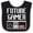Black and White, variant on Inktastic Future Gamer. Boys or Girls Baby Bib