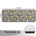 thumbnail image 5 of Kitchen Rugs Sets Of 2,Yellow Lemon Fruit Leaves BlackWhite Pattern Anti Fatigue Kitchen Mat Rugs Non Slip Washable,Decorative Kitchen Floor Mats for Kitchen,Sink,Laundry,17"x47"+17"x47", 5 of 5