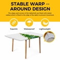 thumbnail image 4 of Green Christmas Tree Table Cloths for 6 Foot Rectangle Tables, Xmas Reindeer Modern Abstract Art Patio Waterproof Elastic Fitted Tablecloths, Washable Rectangular Table Cover for Camping, 4 of 8
