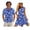 Blue Hibiscus Floral, variant on Matching Hawaiian Outfits for Couples Tropical Palm Tree Couple Matching Outfits for Beach Seaside Breathable Womens Summer Dresses Soft and Comfortable