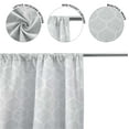 thumbnail image 3 of Mainstays Jacquard Blackout Panel Pair, Set of 2 Curtains, Grey Lattice, 37" W x 84" L, 3 of 8