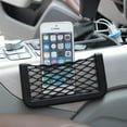 thumbnail image 3 of Elastic Mesh for Seat Back Pocket Lightweight Black Frame Nylon Net Space Saver Map Debri, 3 of 12