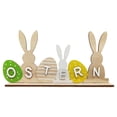 thumbnail image 3 of CoreLiving Easter Home Decor Indoor Wooden Bunnies Spring Decorations Farmhouse Easter Decor for Home Office Kitchen Table Centerpieces Tiered Tray Decor Shelf Decor Mantel Decor Indoor Spring Decor, 3 of 9