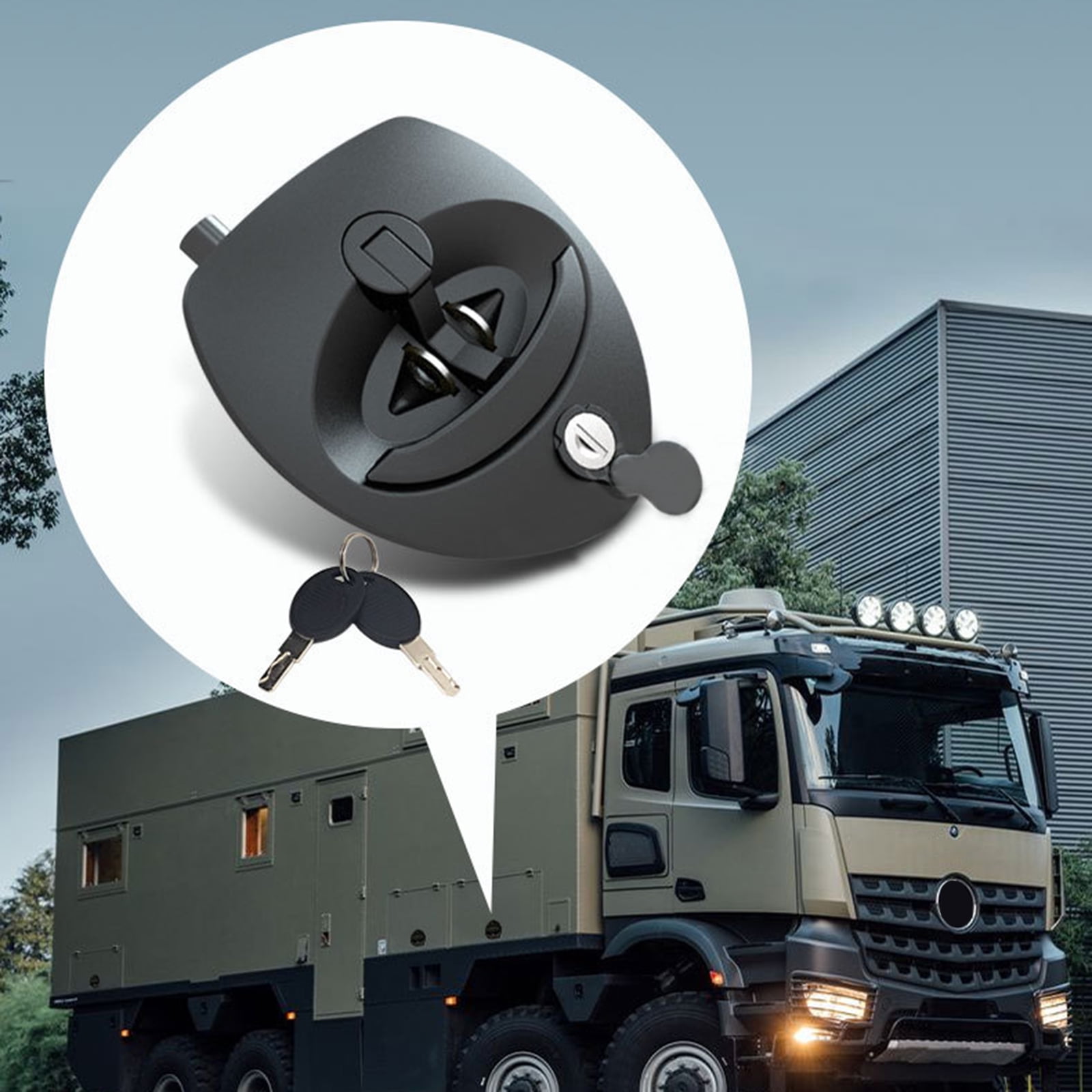UNTERING Lock Latch Cabinet Lock Trailer Cabin Door Furniture Lock Drawer Lock Replacement Waterproof Security Lock