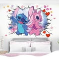 thumbnail image 4 of Stitch Wall Stickers Cartoon Kids Stitch Wall Stickers for Bedroom Accessories Walls Bedroom Living Room Home Décor(15.7X23.7) Inch, 4 of 6